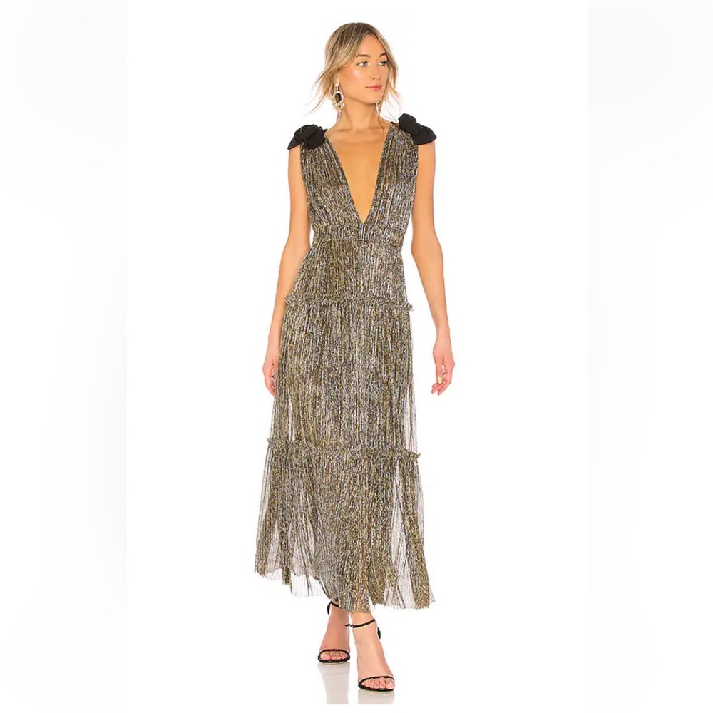 Sabina Musayev Ray Dress in Gold, size medium